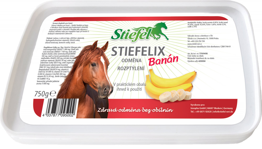Liz ke krmení z ruky s vitamíny a minerály banánový