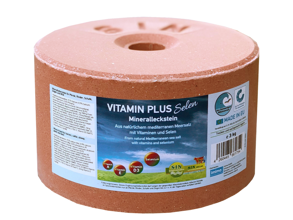 Vitamín plus selen, minerální liz pro koně s organickým selenem a vitamíny 