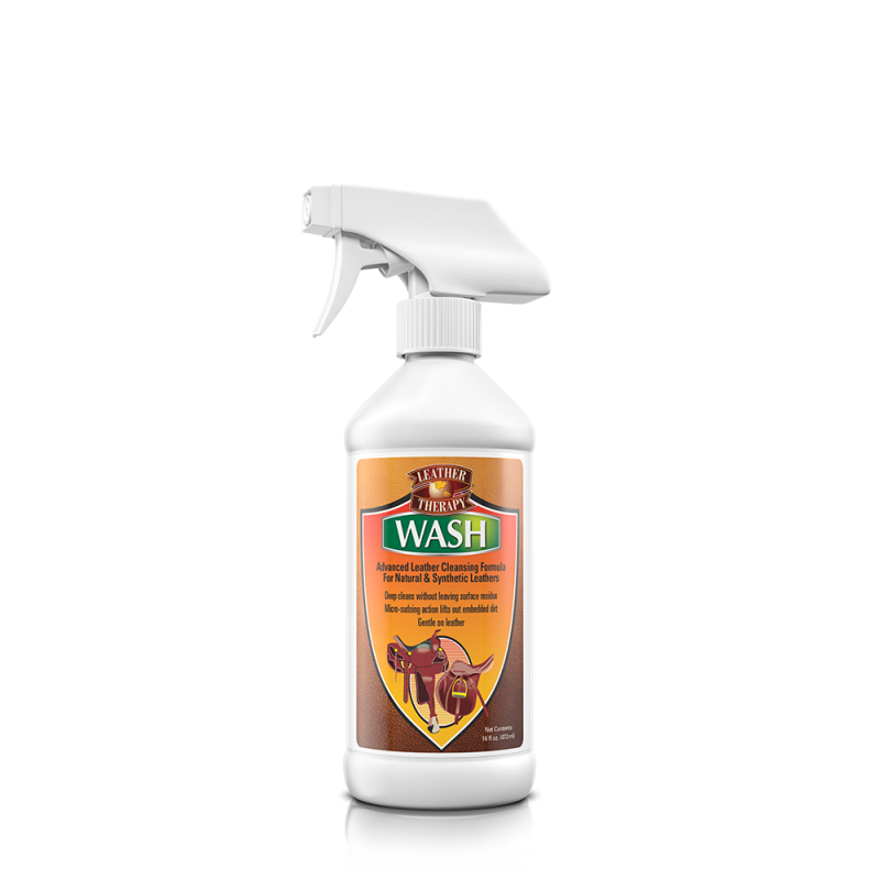 Leather Therapy Wash, mýdlo ve spreji na umělou či pravou kůži (Lahev, 473 ml)