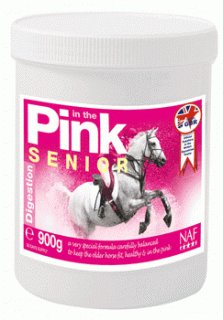 In the Pink senior, probiotika s vitamíny pro skvělou kondici starších koní, kyb