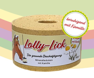 Koňské lízátko Lolly-Lick - zdravé lízátko pro koně (Heřmánek)