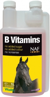B vitamins pro soustředěnost a vitalitu koní, láhev s dávkovačem 1000 ml